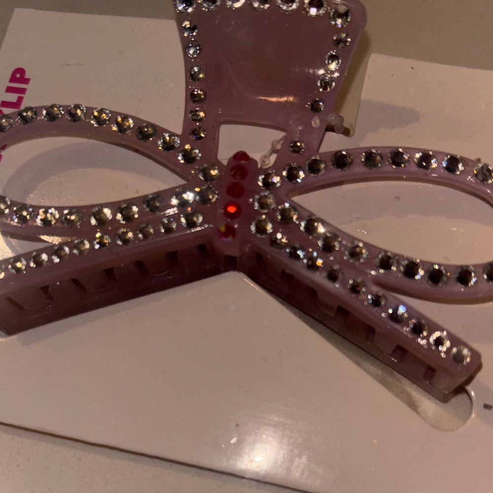 Pink Rhinestone Hair Clip ❤️